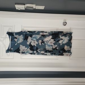 Shear flower top with camisole underneath